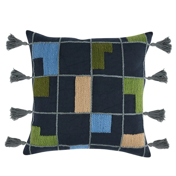 Cynthia Pillow 20" - Navy