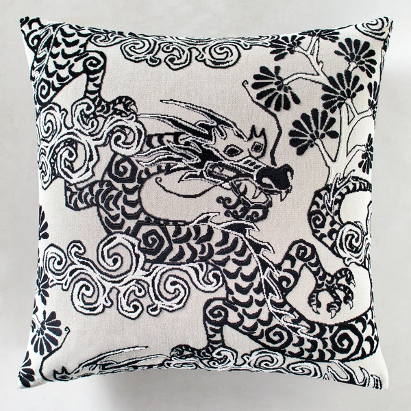 Dragon Pillow 22" - Black - Image 2