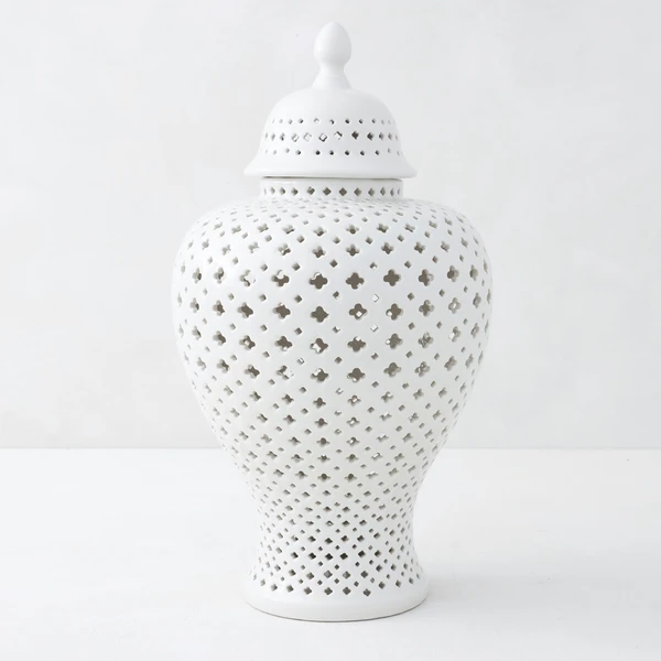 Ceramic Filigree Jar