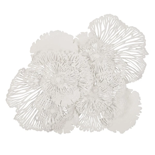 Flower Wall Decor - White