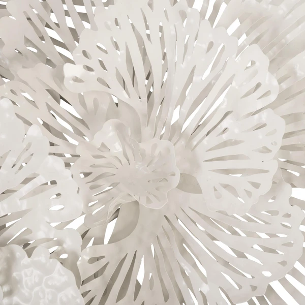 Flower Wall Decor - White - Image 4