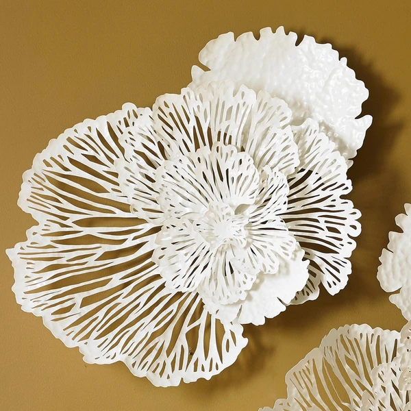 Flower Wall Decor - White - Image 5