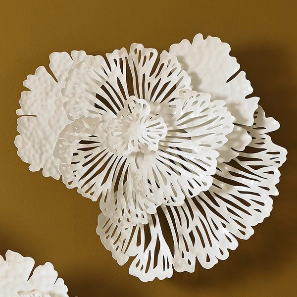 Flower Wall Decor - White - Image 6