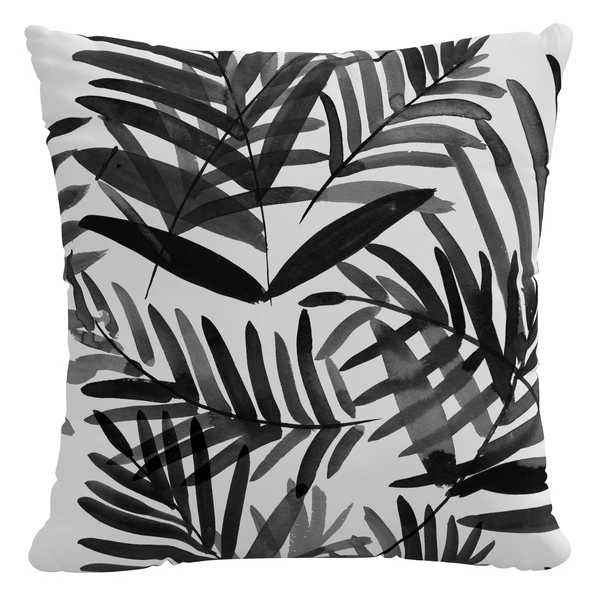 Palm Springs Outdoor Pillow 18" - Black
