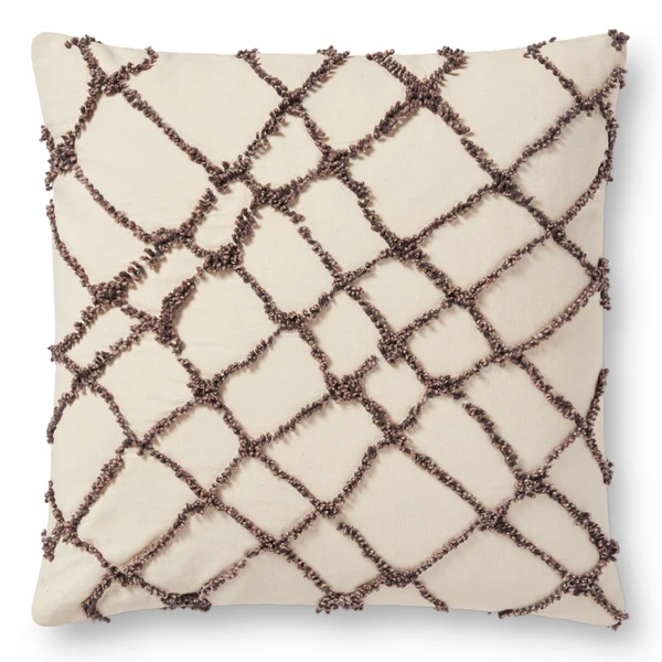 Iggy Pillow 18" - Ivory/Black - Image 4