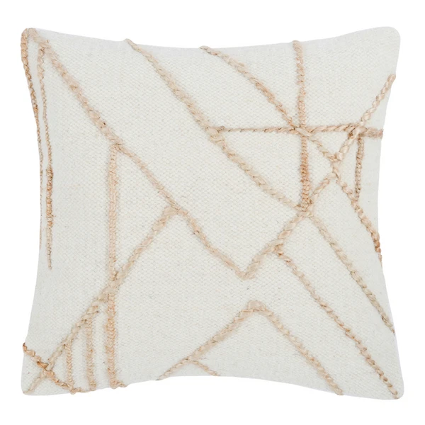 Juni Pillow 22" - Ivory/Natural